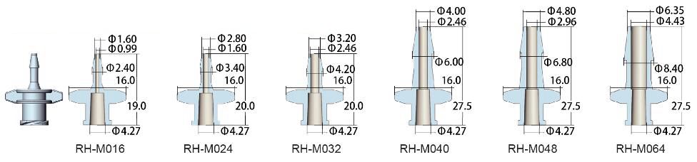 Female Luer to Barbed Adapters