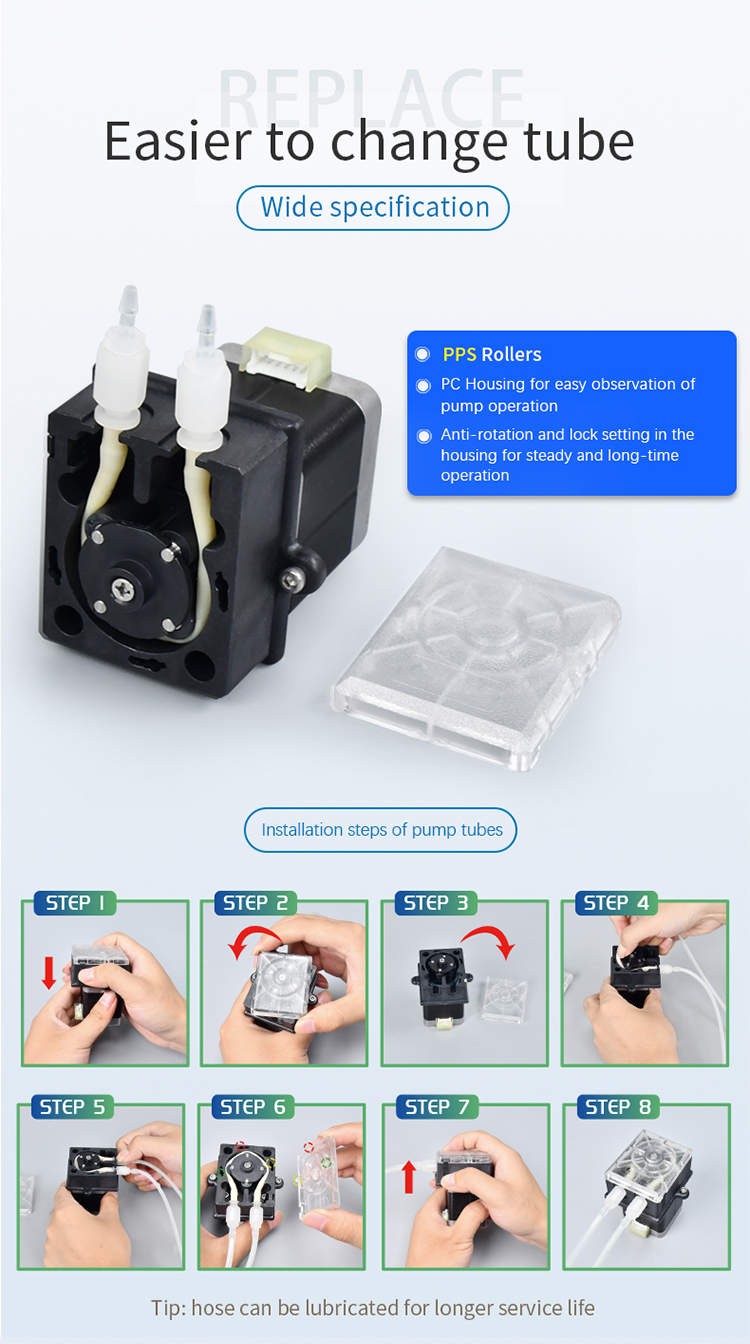 Product Features of Small Peristaltic Pump BJ-RZ-01