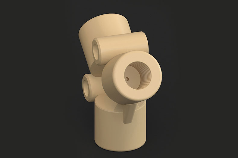 PEEK Female Thread Y Adapter