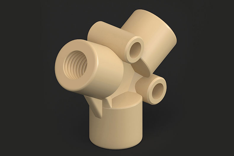 PEEK Female Thread Y Adapter