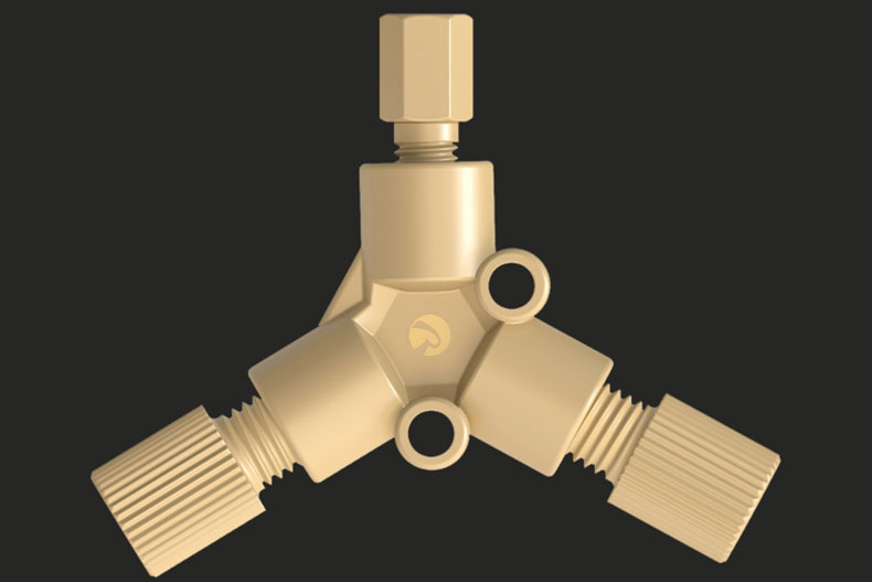 PEEK Female Thread Y Adapter