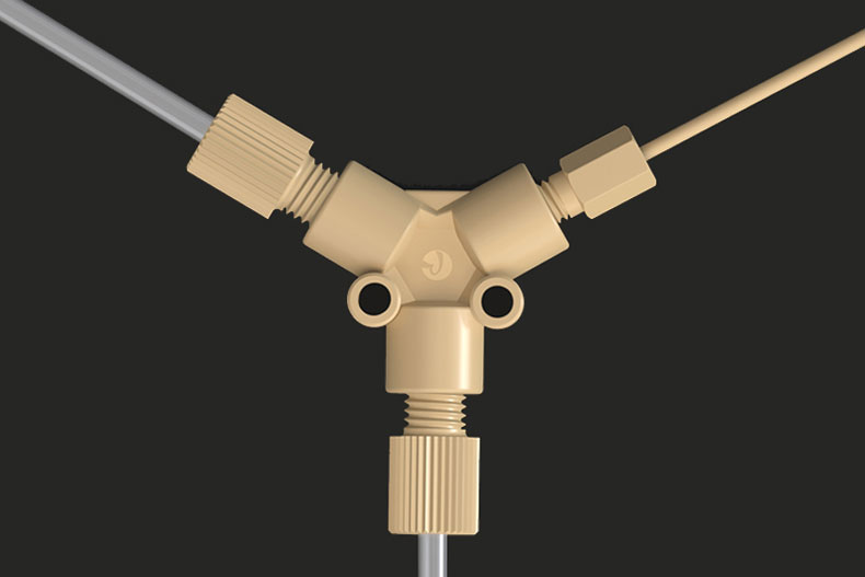 PEEK Female Thread Y Adapter