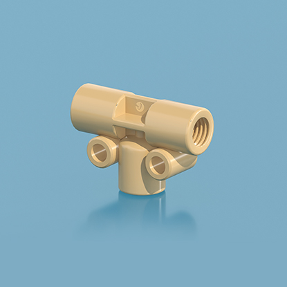 PEEK Female Thread T Adapter