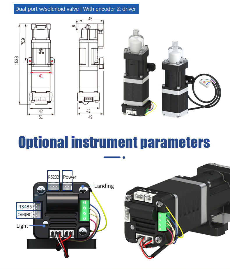 RP01 solenoid-valve pump dimensional drawing and rear interface layout RP01 solenoid-valve pump dimensional drawing and rear interface layout